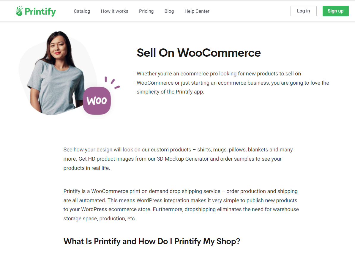 Printify Woocommerce integration