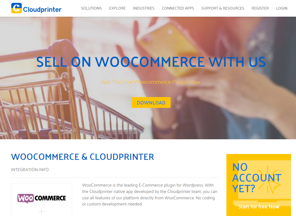 Cloudprinter woocommerce integration