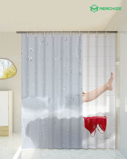 Custom Sets 3D Digital Printed Shower Curtain - China Printed Shower  Curtain Bathroom and 3D Digital Printed price