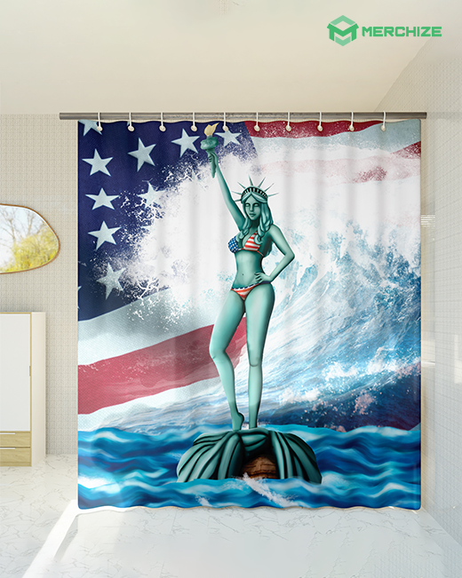 Custom Sets 3D Digital Printed Shower Curtain - China Printed