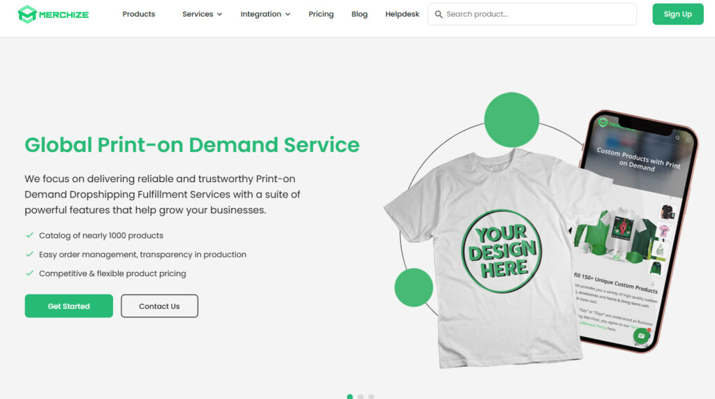 merchize plus size print on demand companies