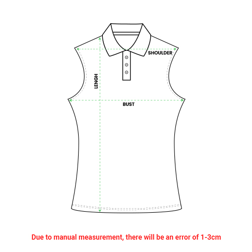 Women's Sleeveless Athleisure Polo Shirt - Print On Demand | Merchize