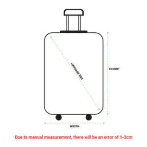lugage cover image size measurement guide