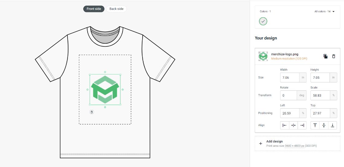 printify t-shirt mockup generator