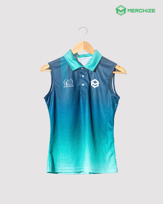 Polo Half Sleeve Sublimation Printed Ladies Sleeveless Sports T-shirt,  Casual Wear, Size: Medium