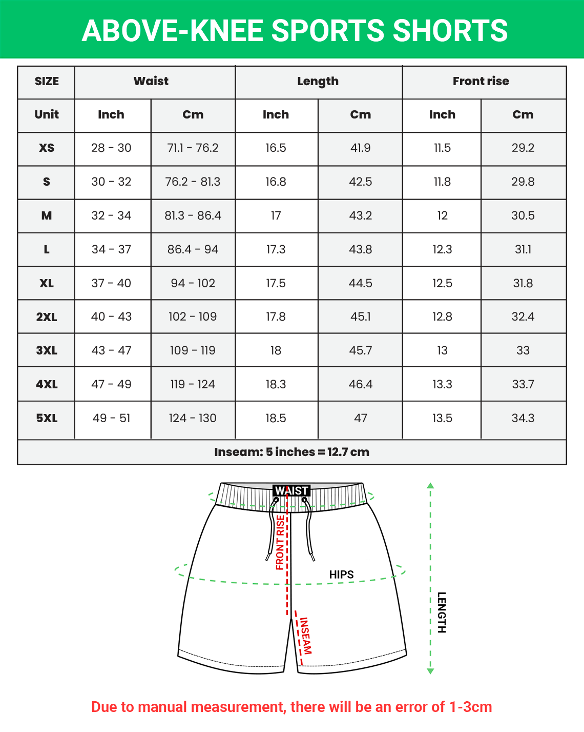 Above-knee Sports Shorts - Print on Demand & Fulfillment Service