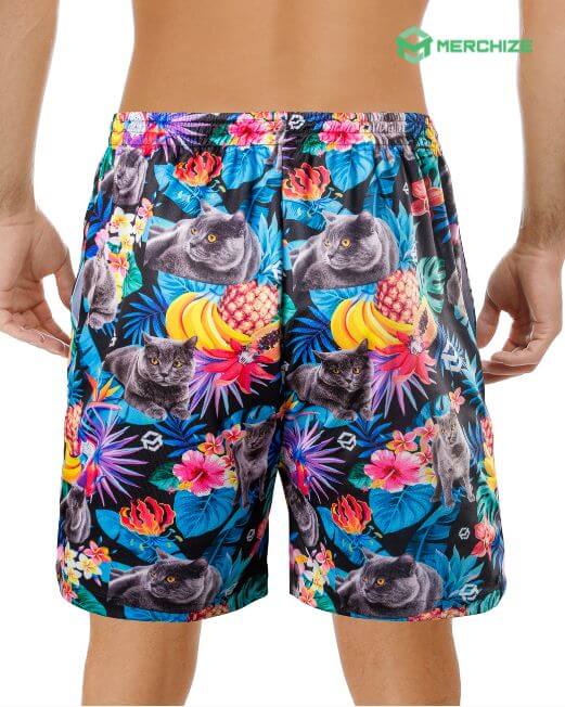 Above-knee Sports Shorts - Print On Demand