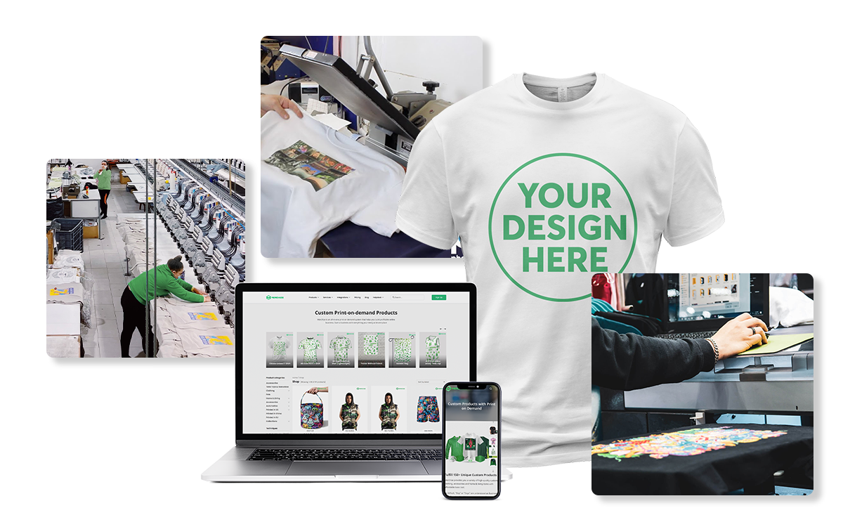 Print On Demand All-Over Print Sweatshirts with Automated Fulfillment