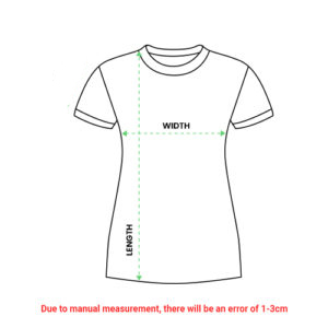 Women-T-shirt-2D size measurement
