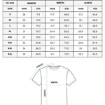 all over print comfort t-shirt size chart