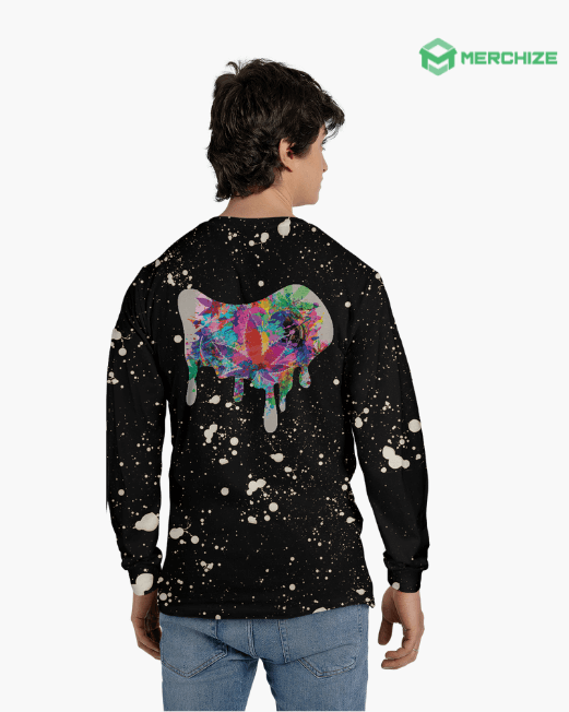 Bleach Splatter Long Sleeve T-shirt