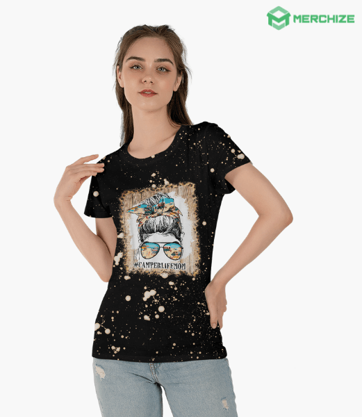 bleach splatter women t-shirt front