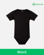 custom baby onesie black