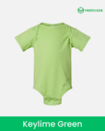 custom baby onesie keylime green