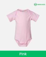 custom baby onesie pink