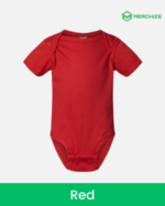 custom baby onesie red