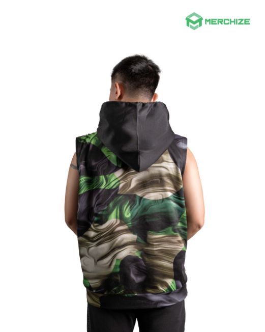 All-over Print Sleeveless Hoodie (Lightweight)