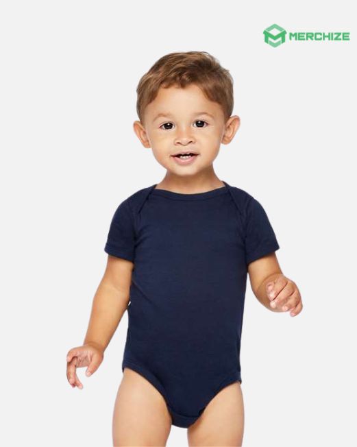 Navy blue best sale baby onesie