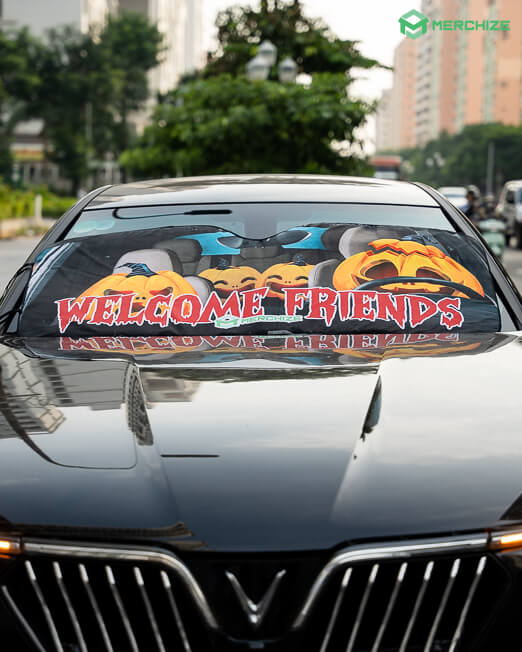 Custom Car Sun Shade Printing - Merchlist