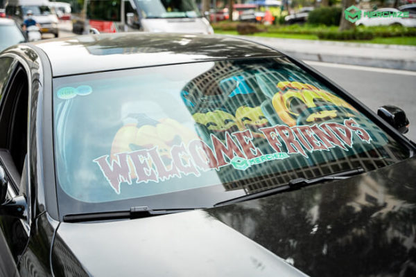 print on demand car sunshade windshield