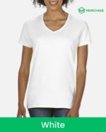 v-neck women t-shirt white