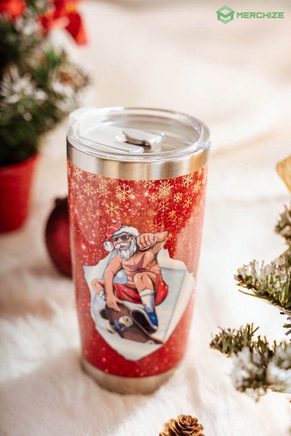 tapered stainless steel tumbler 20oz -top