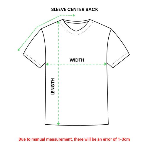 unisex v-neck t-shirt EU size guide