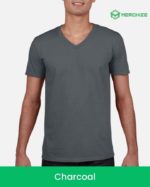 unisex v-neck t-shirt charcoal