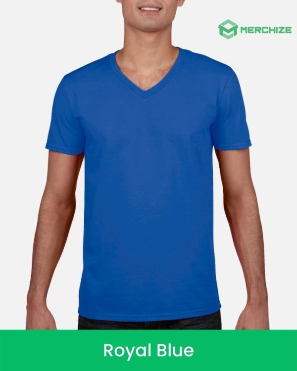 unisex v-neck t-shirt royal blue