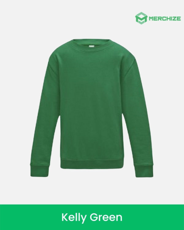 youth sweatshirt kelly green