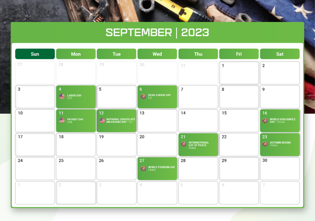 ecommerce Calendar Merchize 2023 september