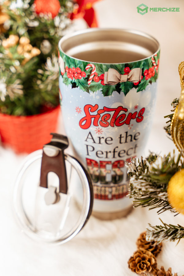 curved stainless steel tumbler christmast