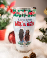 custom curved stainless steel tumbler