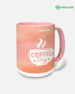 accent mug 15 oz made in us light pink