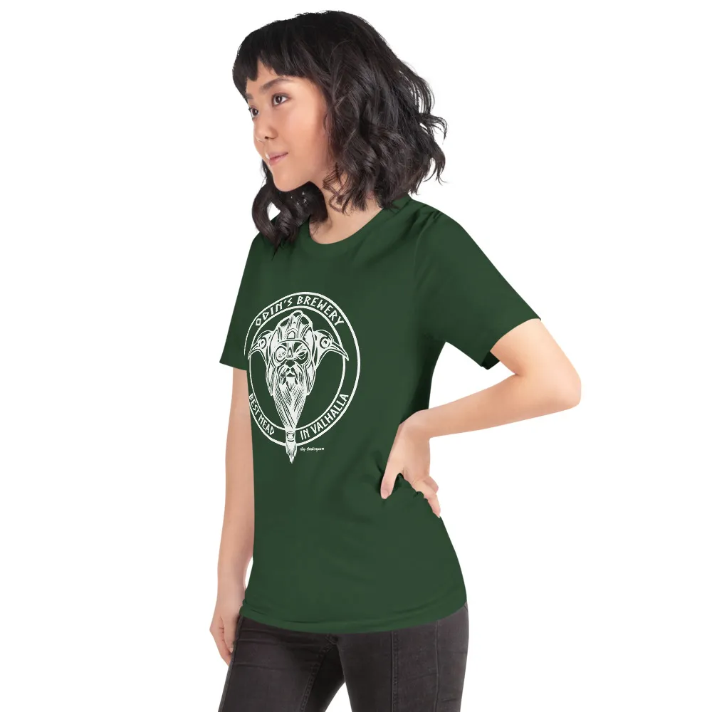 Dark green t-shirt with white ink color combination