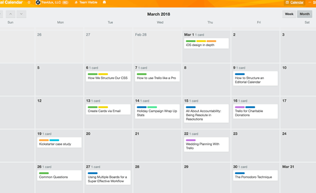 create content calendar