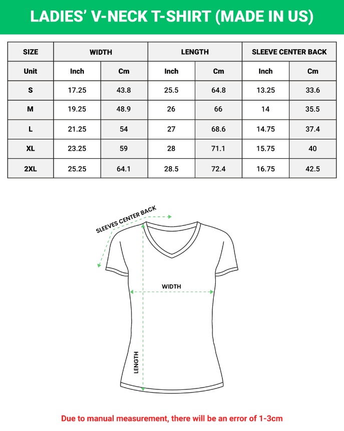 Ladies' V-neck T-shirt Gildan 5V00L (Made in US)