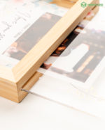 personalized floating wood frame insert acrylic sheet