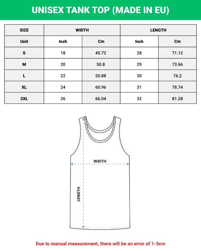 Gildan tank 2025 top size chart