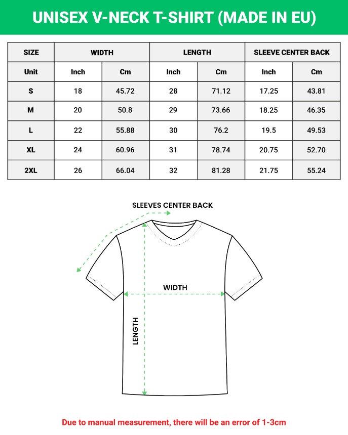 Unisex V-neck T-shirt Gildan 64V00 (Made in EU) - Print On Demand ...