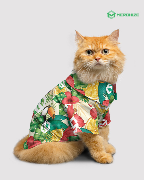 All-over Print Pet Hawaiian Shirt