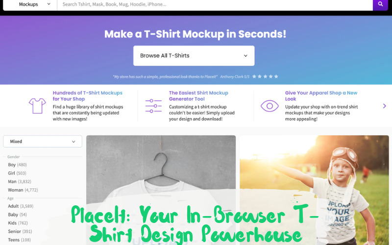 PlaceIt: Your In-Browser T-Shirt Design Powerhouse 