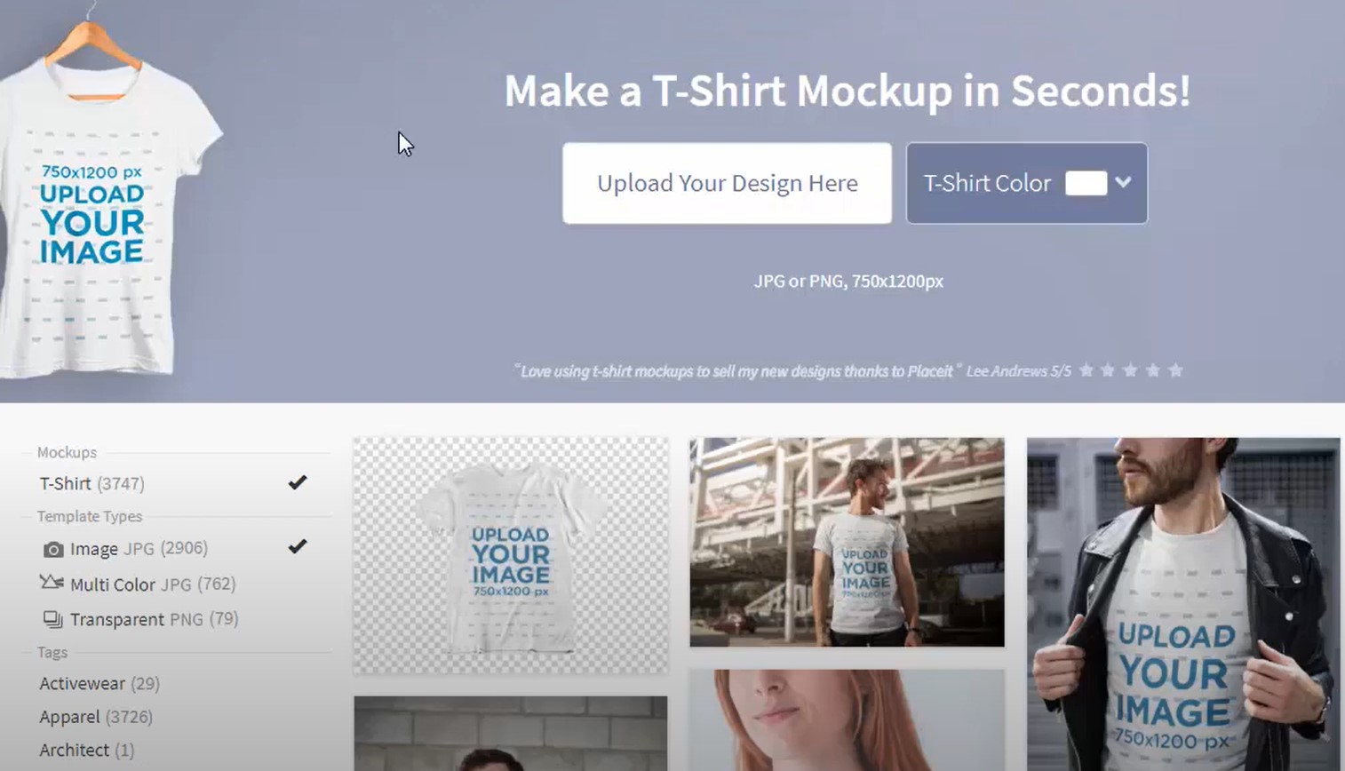 Upload Your Design On Placeit