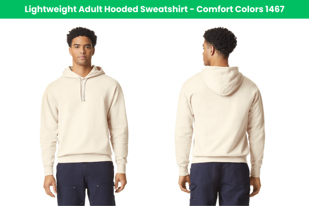 Lightweight Adult Hooded Sweatshirt - Comfort Colors 1467