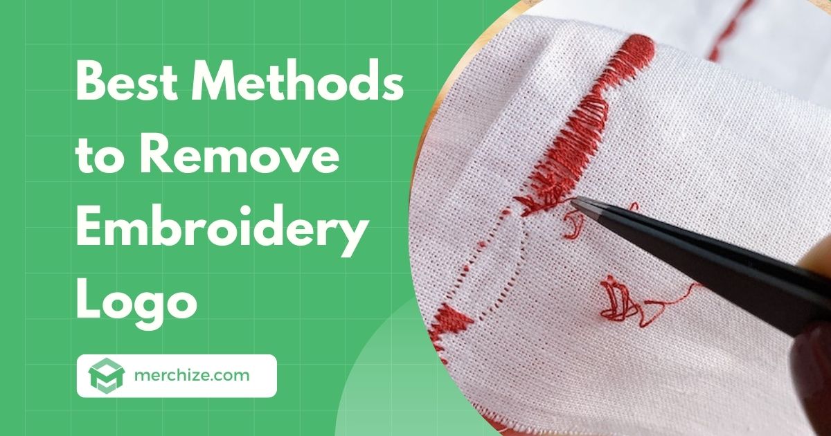 how to remove embroidery logo