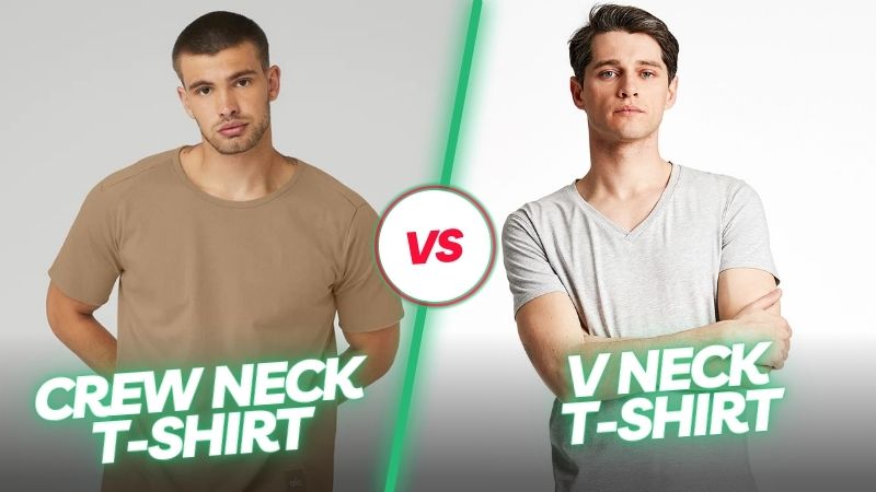 Crew Neck vs V-Neck T-Shirt