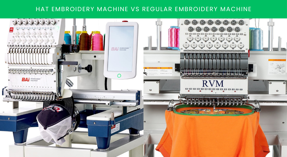 hat embroidery machine vs regular embroidery machine