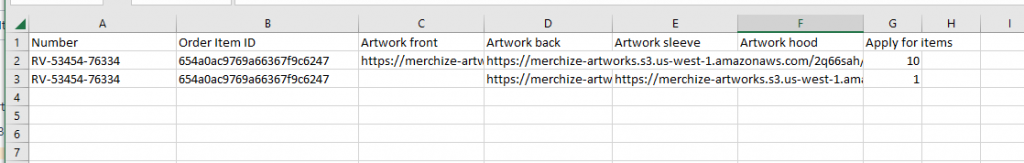 import artwork csv file