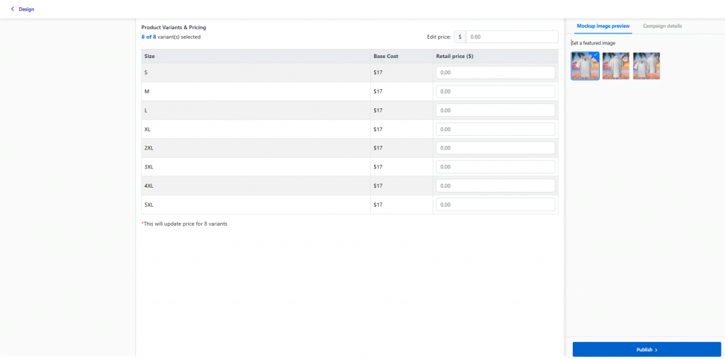 split out product info setup