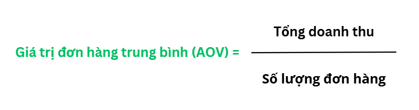 Cách tính Giá trị đơn hàng trung bình 